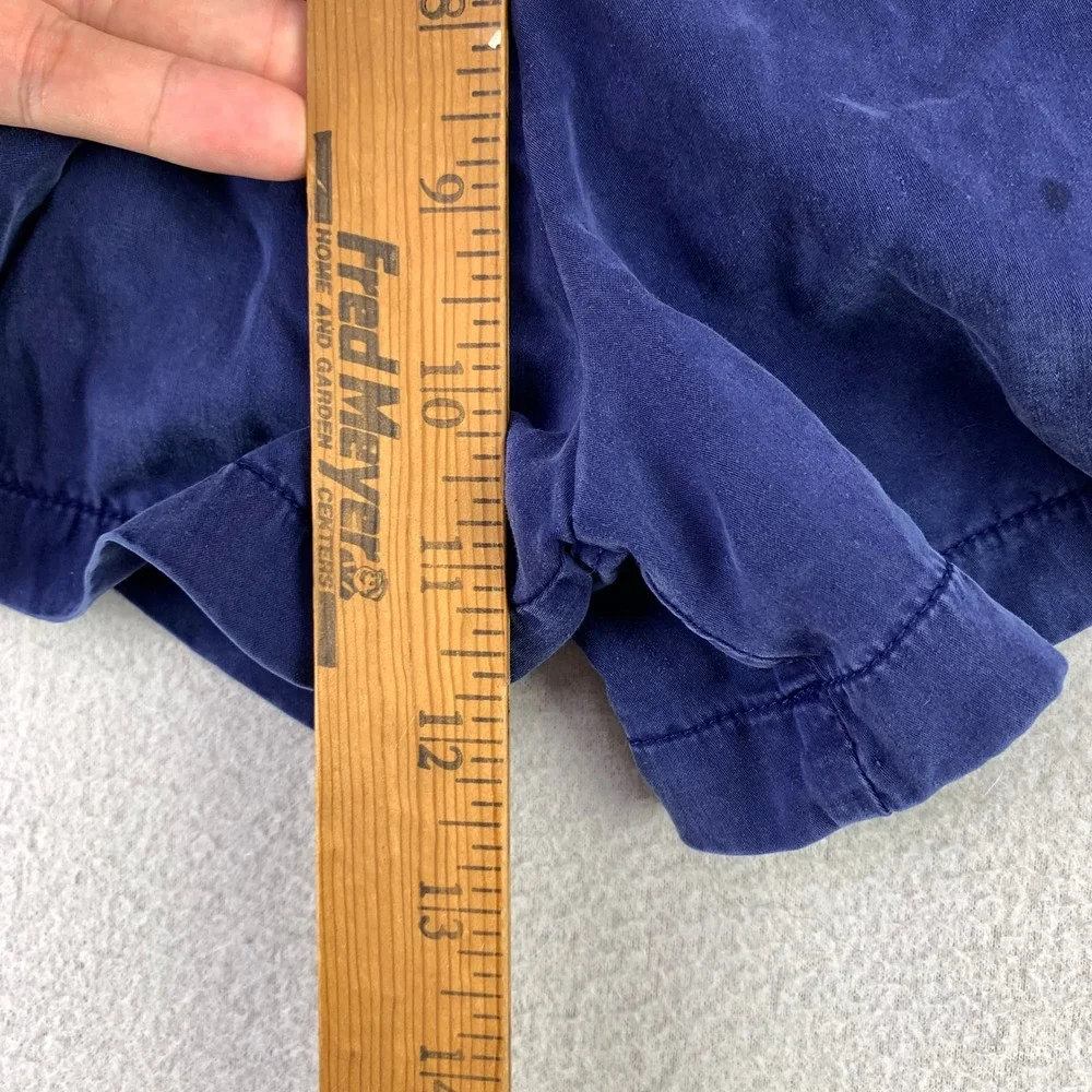 lululemon Go Keepsake Shorts Womens 6 Navy Blue Tencel Pleated Lounge Preppy